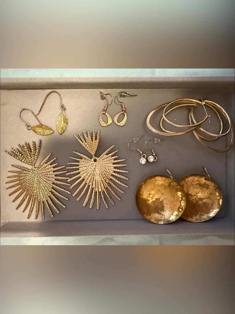 Gold-Tone Statement Earrings - Women Jewelry